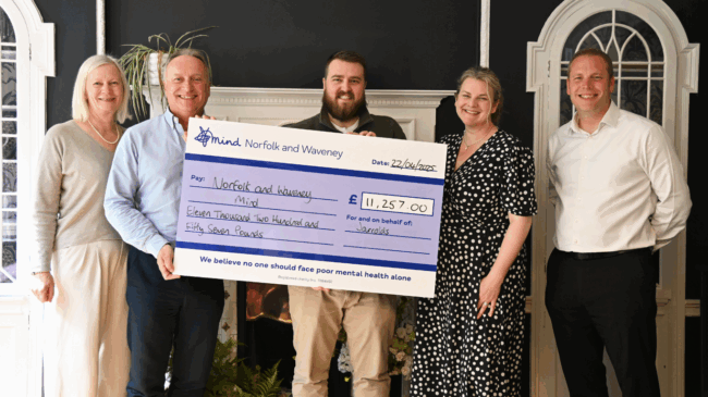 Jarrolds Retail Raises funds Norfolk & Waveney Mind