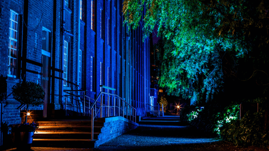 Jarrold Facilities Management Light Up St James Mill and Jarrold Bridge
